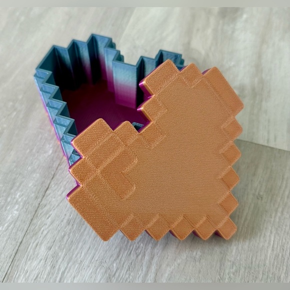 3D Printed Frustration Heart Jewelry Box Valentines Gift - Picture 3 of 15